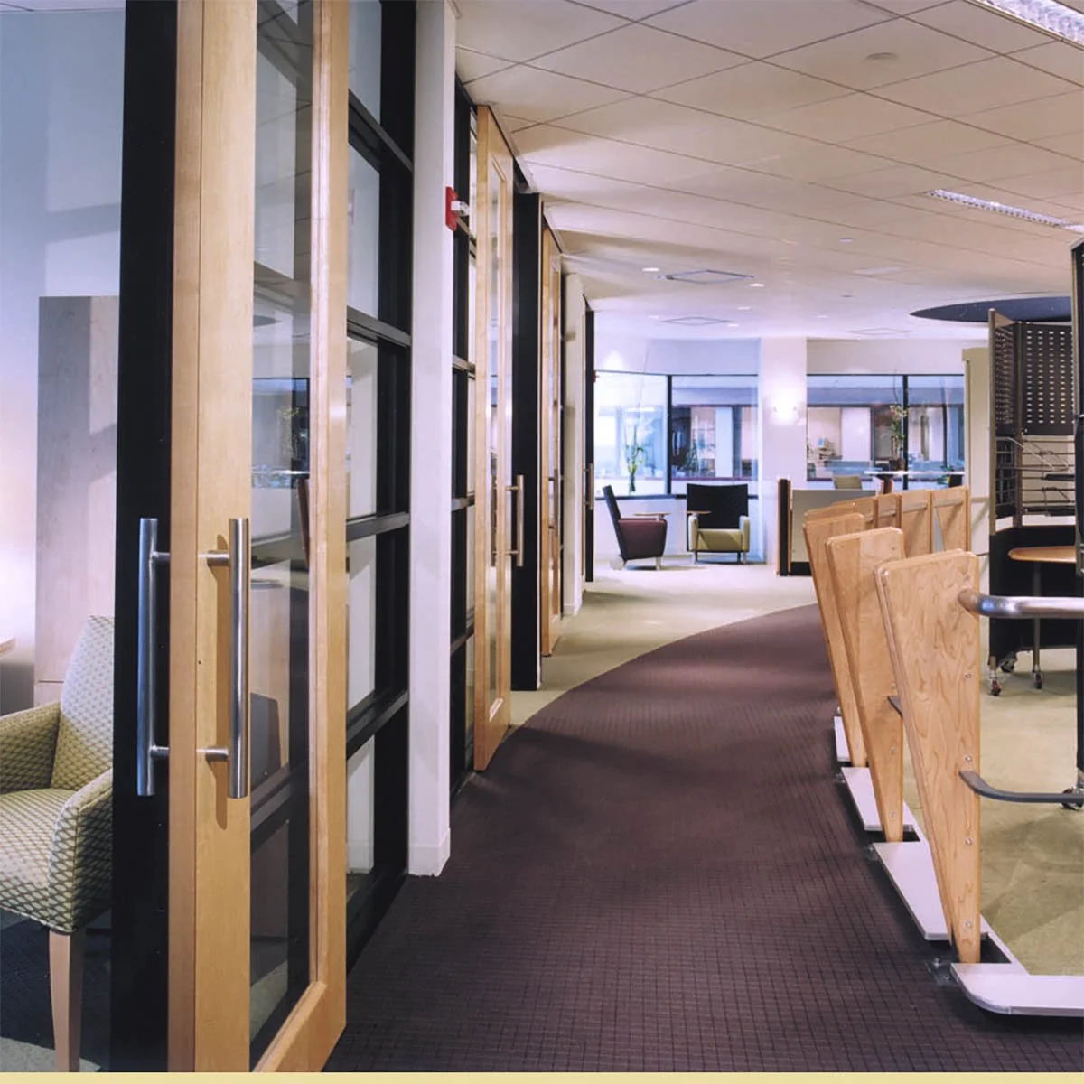 modern office corridor