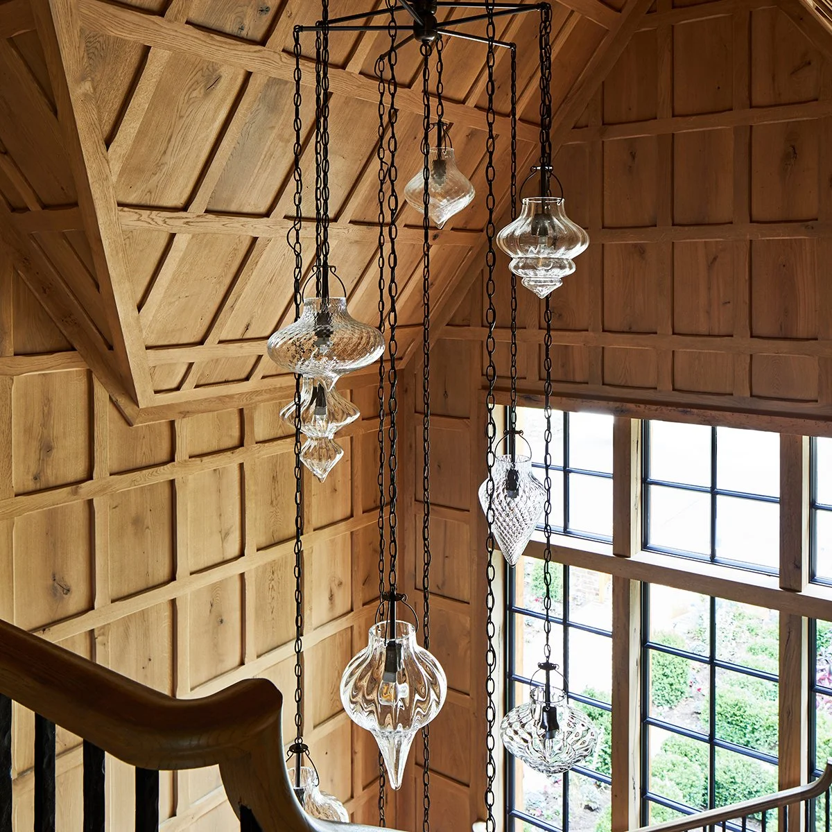 stairway chandelier