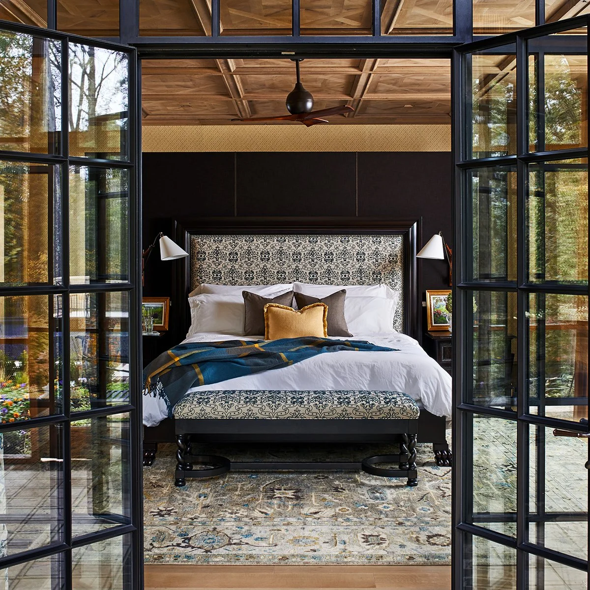 master bedroom from patio doors