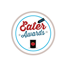 Eater Awards logo with a blue circle, red and black text, and a small raised hand icon.