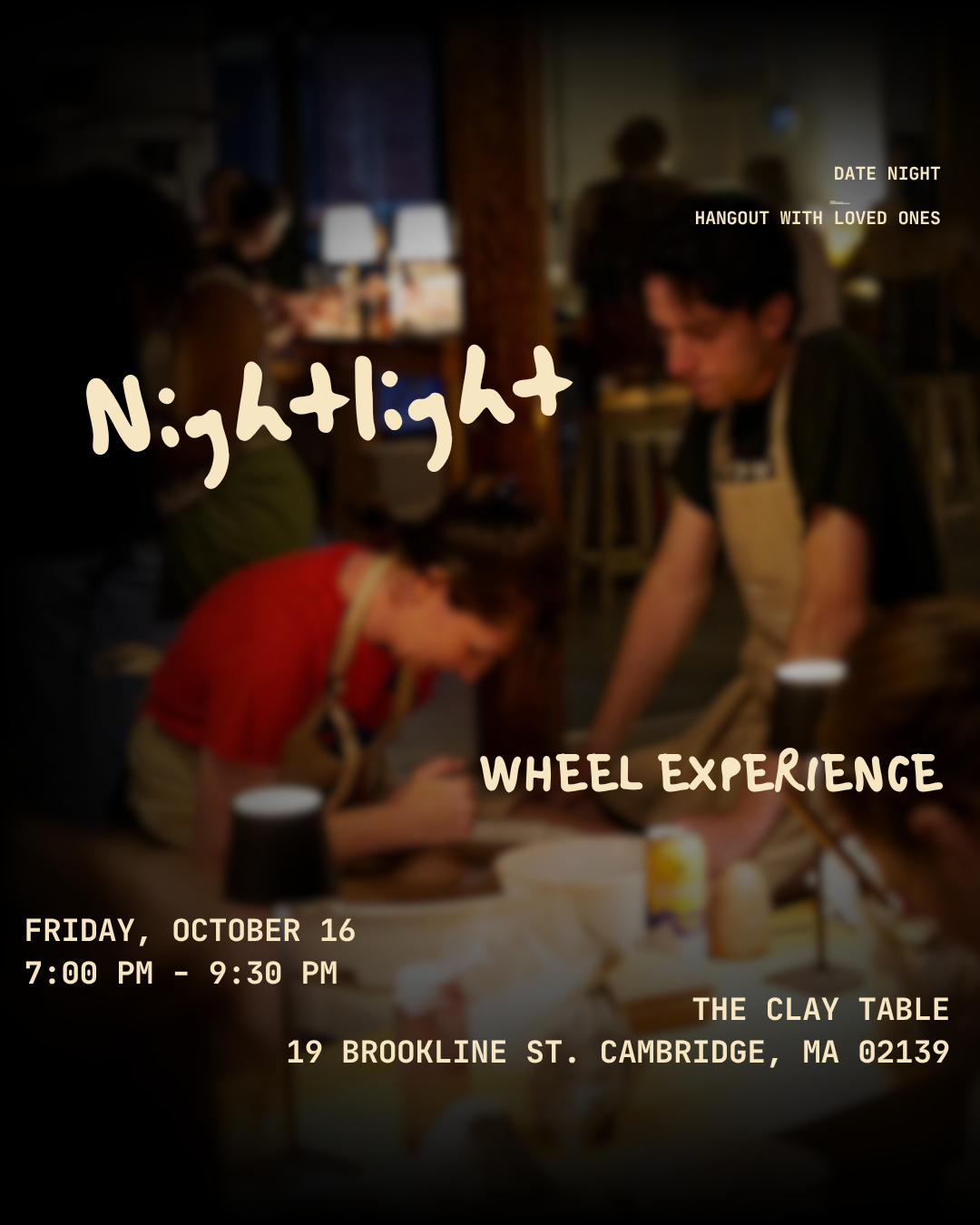 Fri 10/16 @7pm Nightlight: Wheel Experience