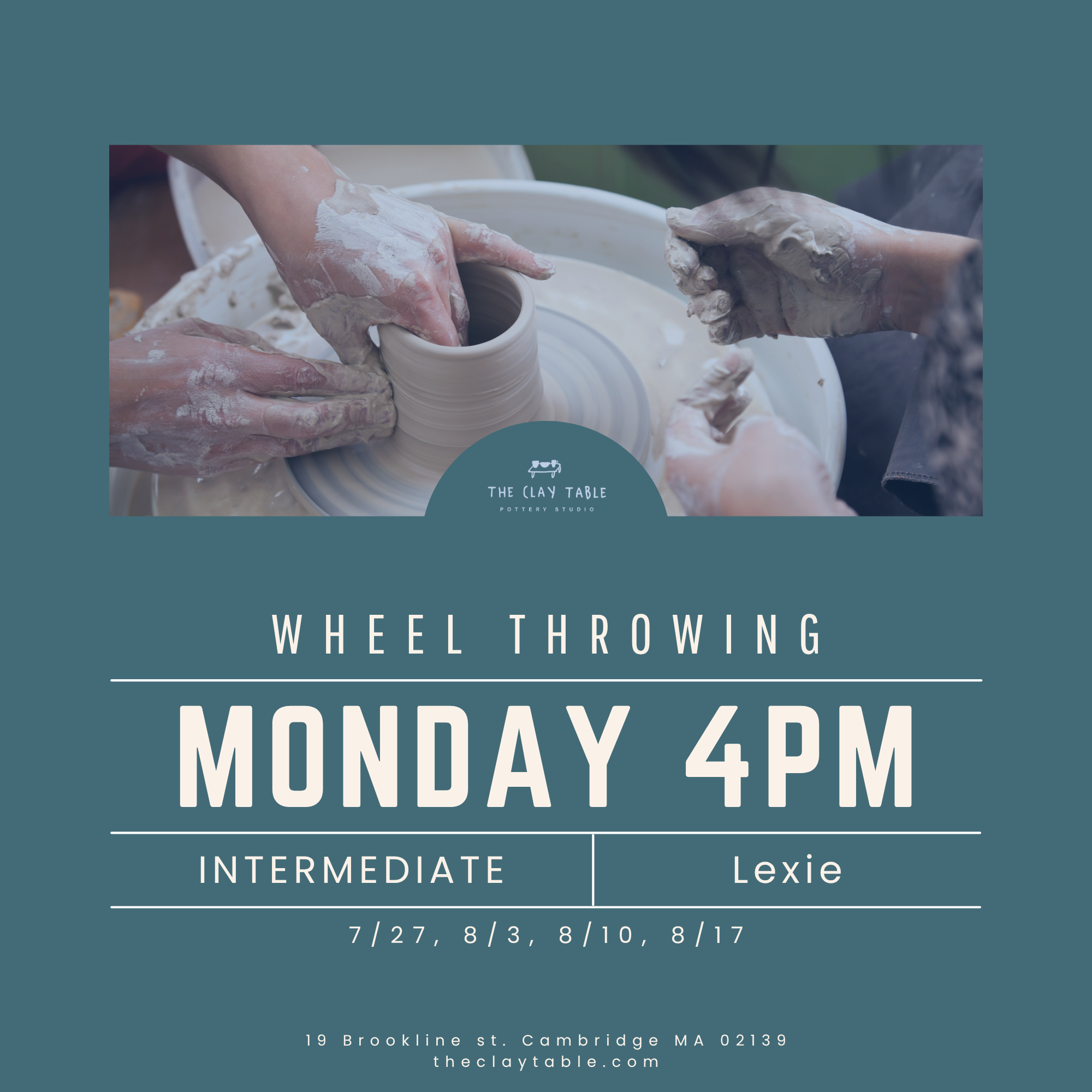 Mon 4PM Intermediate (starting 7/27)