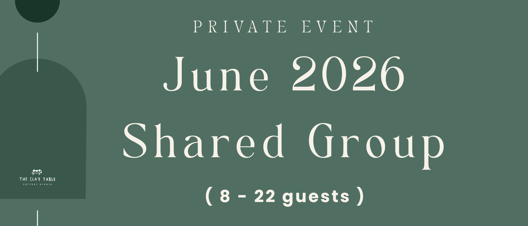 June / Shared Group (8-22 guests)