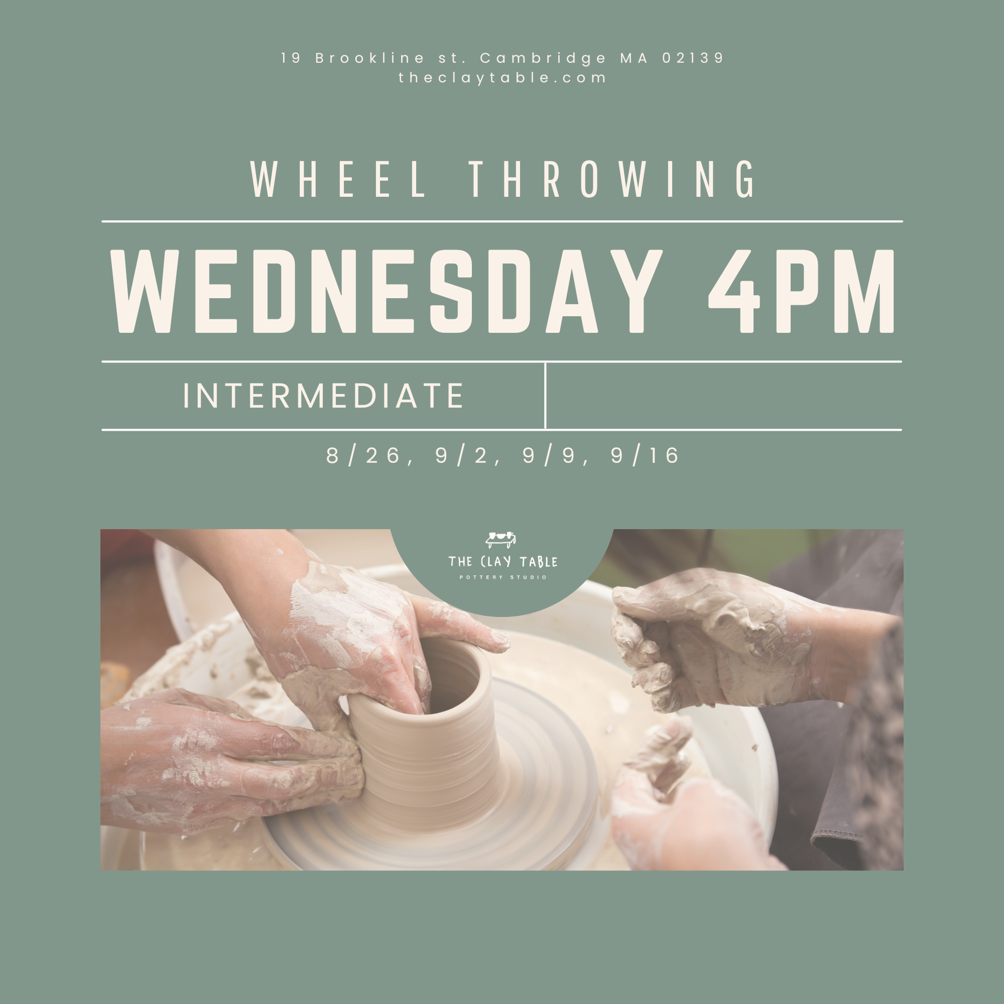 Wed 4PM Intermediate (starting 8/26)