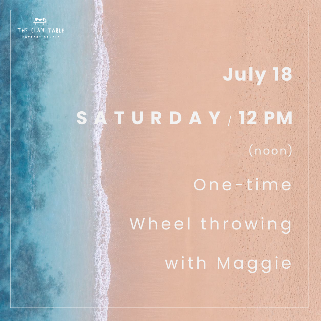 Sat 7/18 @12pm One-time workshop