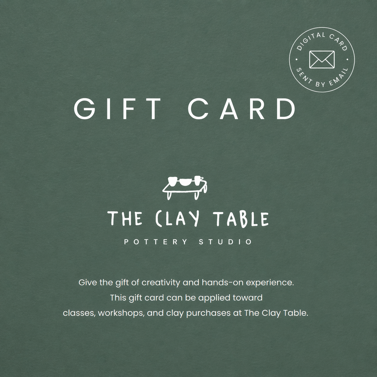 The Clay Table Gift Card