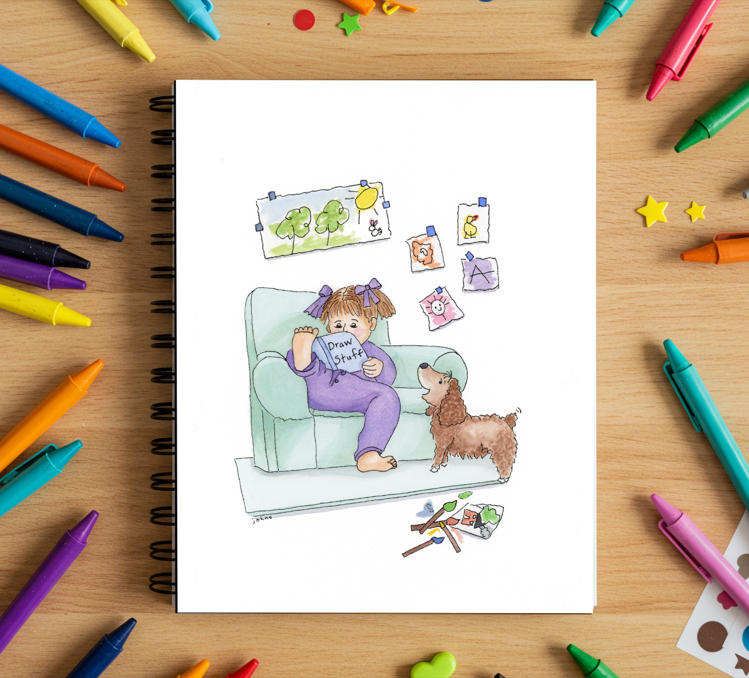 Girl Artist and dog 2.png