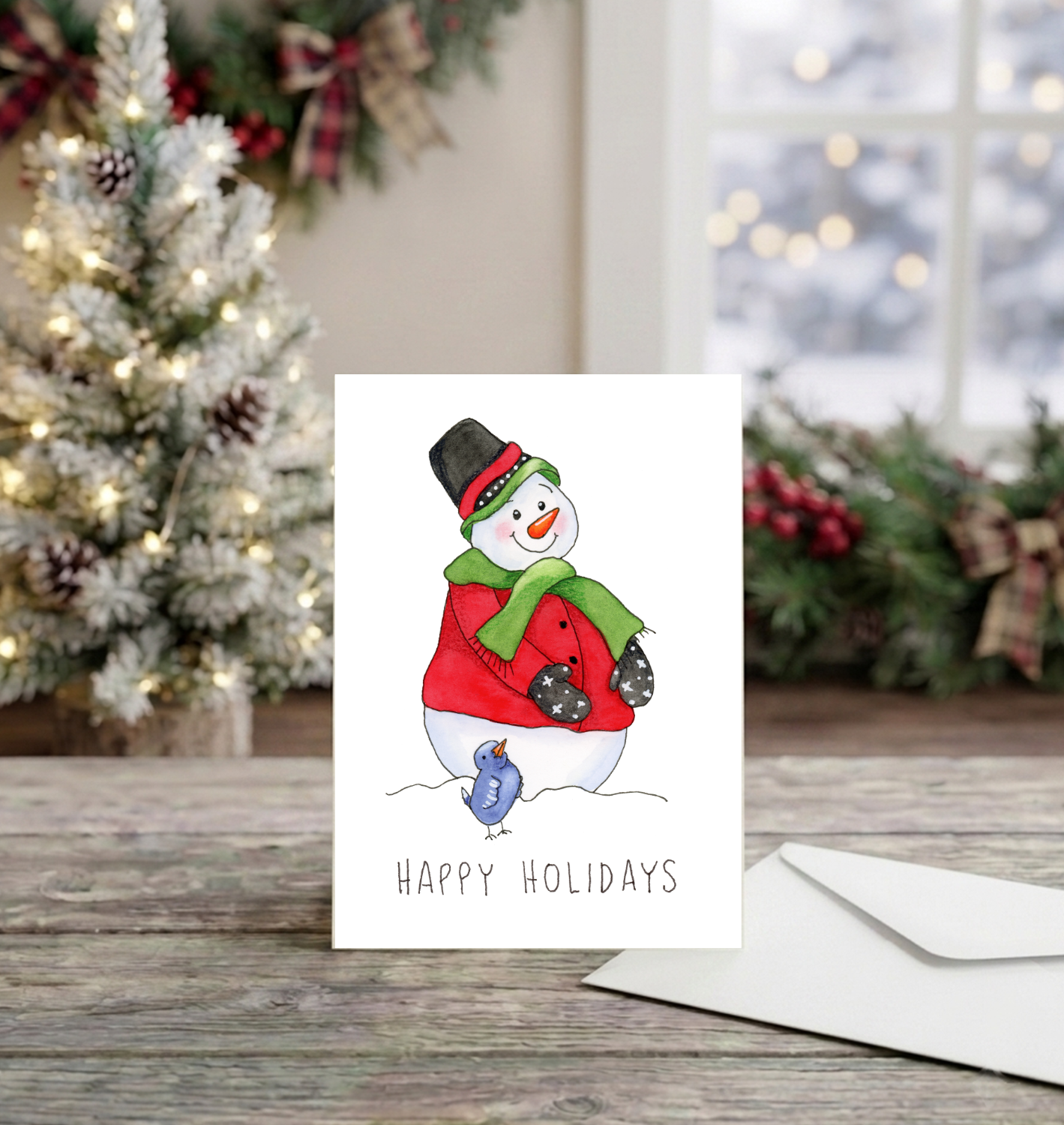 Snowman with Red Jacket 8.png