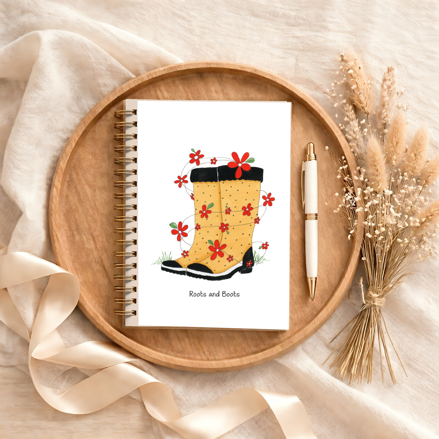 "Roots and Boots" Gardening Spiral Journal / Art of Being a Kid