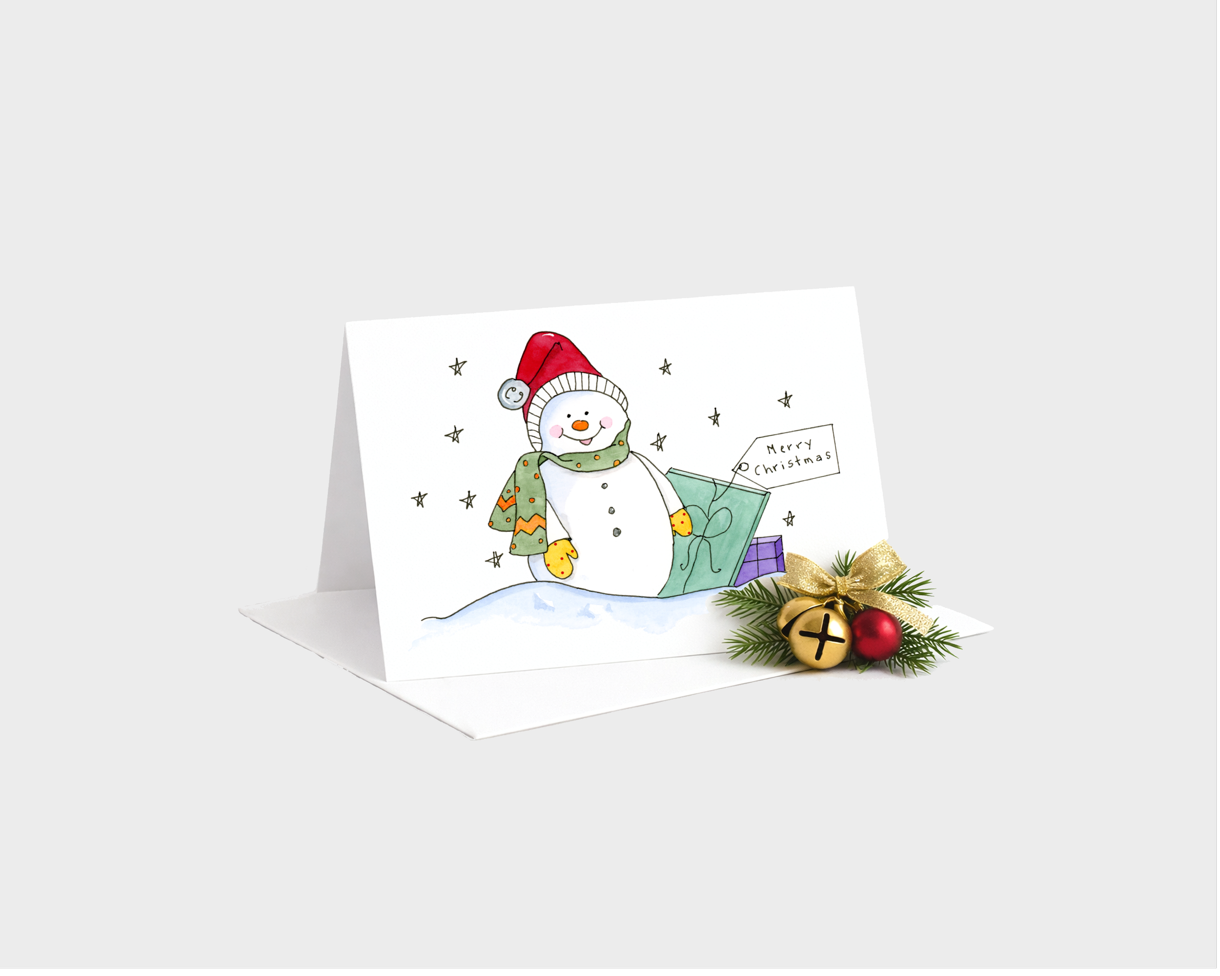Merry Christmas Snowman.png