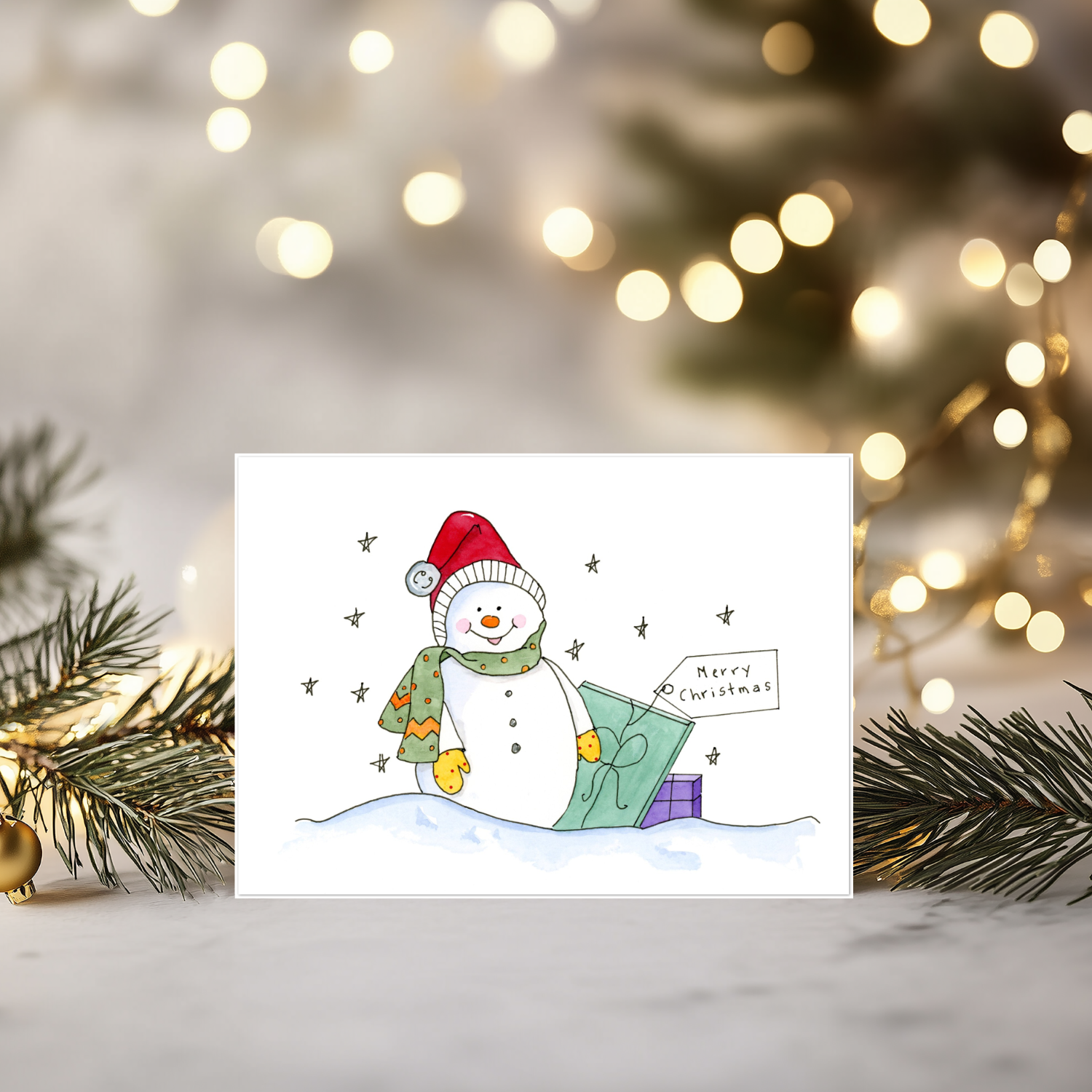 Merry Christmas Snowman 9.png