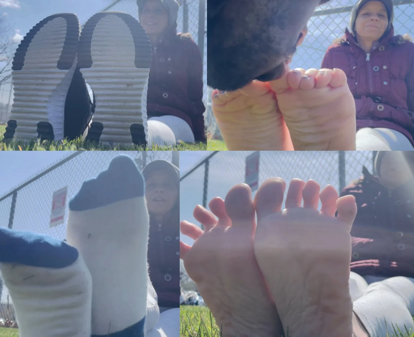 Video 216 - Public Feet Interview, "Go ahead, lick them if you have to" Milf Perfect Soles