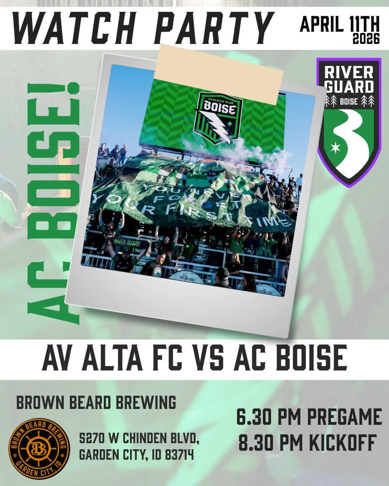 The squad heads down to Antelope Valley this weekend. You know the drill. Show Up, Sing, Never Stop Supporting!

⚽️ Kickoff: 8:30 PM
🔗 Learn the Chants (link in bio)
🧣 Pickup merch before kickoff or at half (Only at BBB)

See you there River Guard 