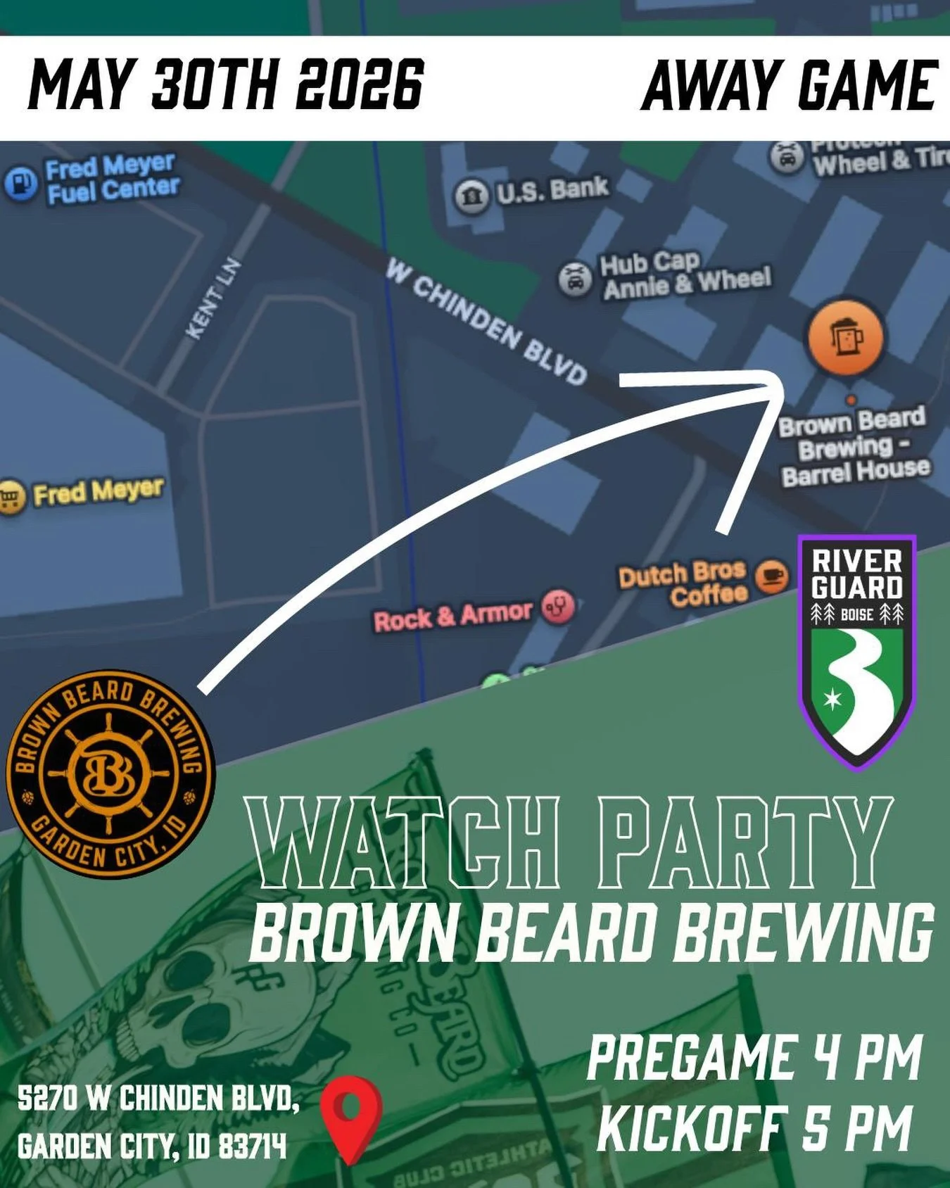 Raise the flags, we&rsquo;re turning up at BBB! 🏴&zwj;☠️

Distance means nothing. We&rsquo;ll be louder than ever to support our club. Show up, sing loud, bring the noise. Let&rsquo;s secure these 3 points. See you there! 🍻 ⚽️ 

Can&rsquo;t make it