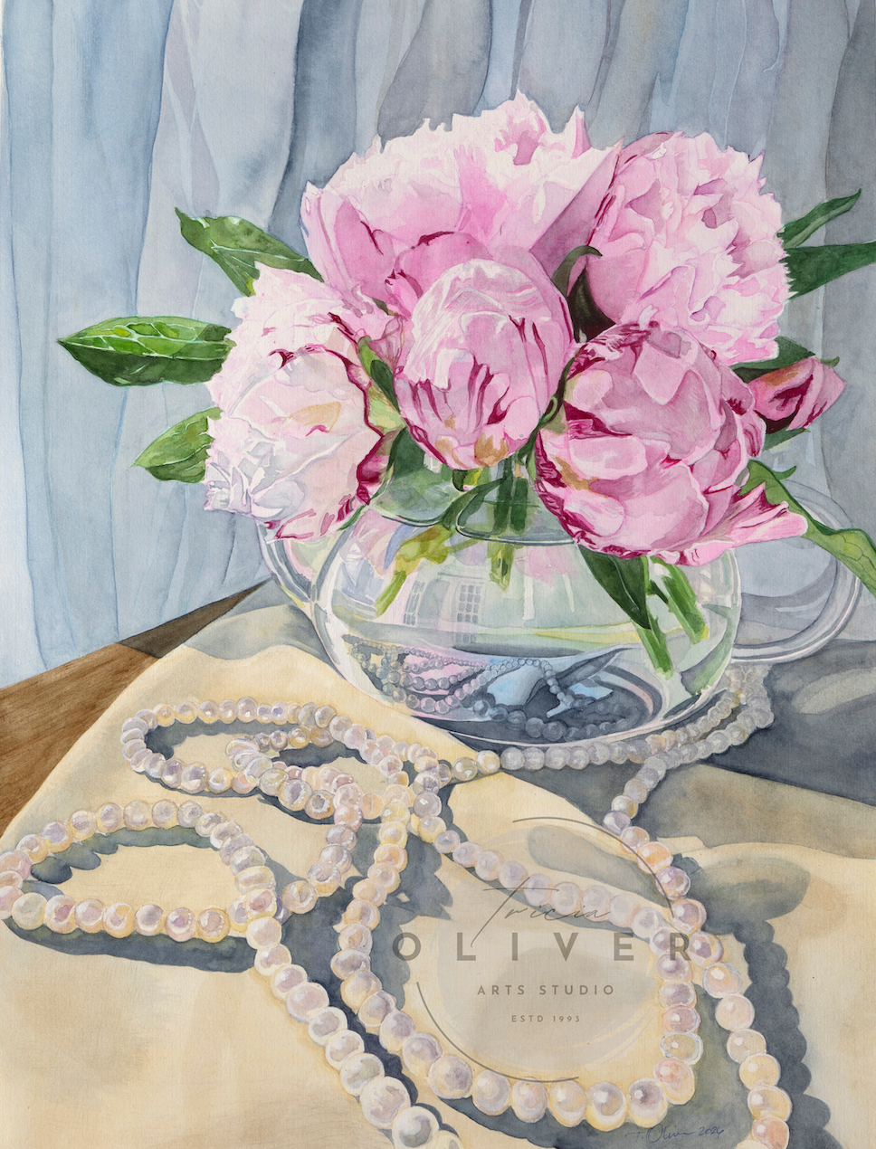 Peonies and Pearls