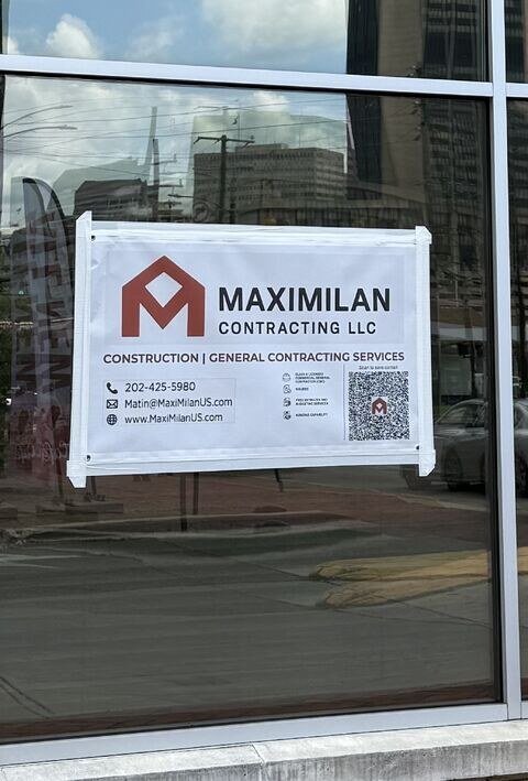 MaxiMilan General Contracting and Construction Services sign for Cedar Broad and Attain at Rockwood projects