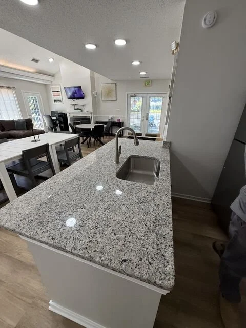 Completed clubhouse kitchen and countertop improvements at Attain at Rockwood
