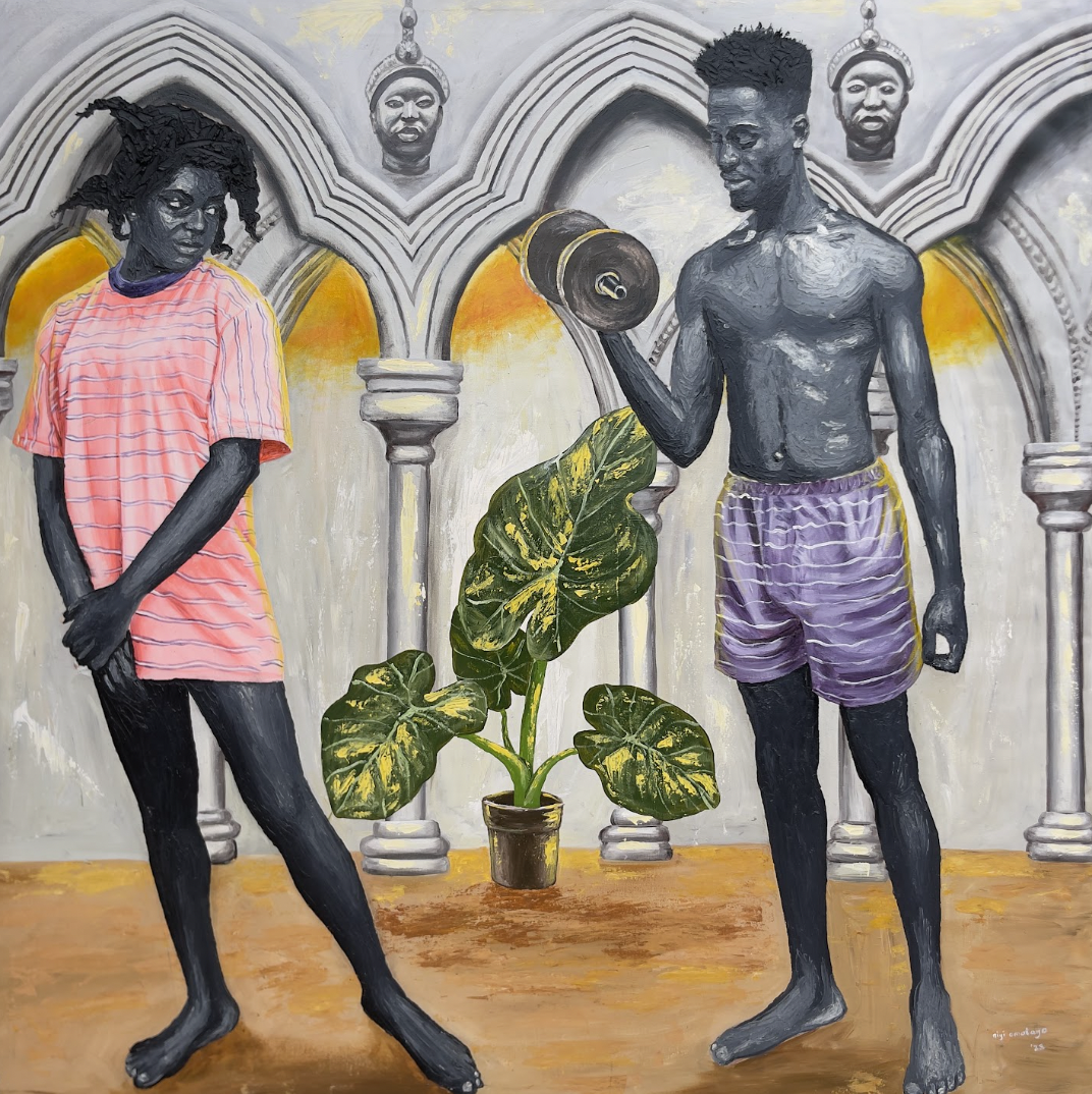 Colorful African artwork