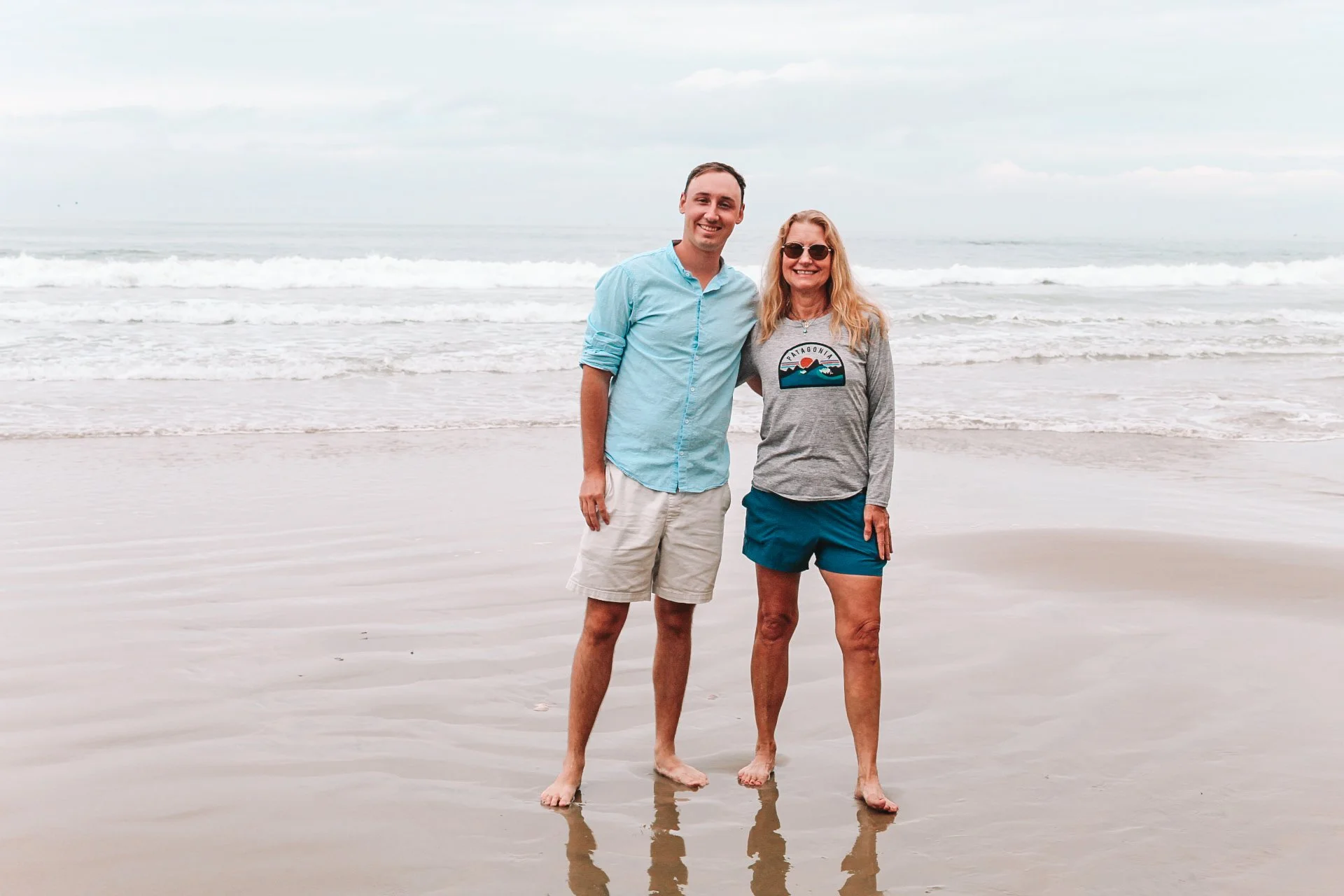 Family session at the beach
