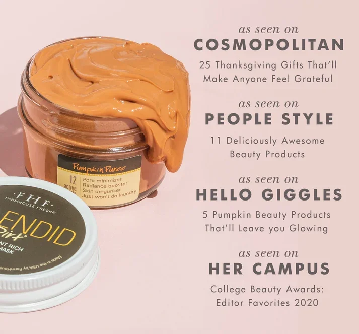 Splendid Dirt® Nutrient Mud Mask with Organic Pumpkin Purée