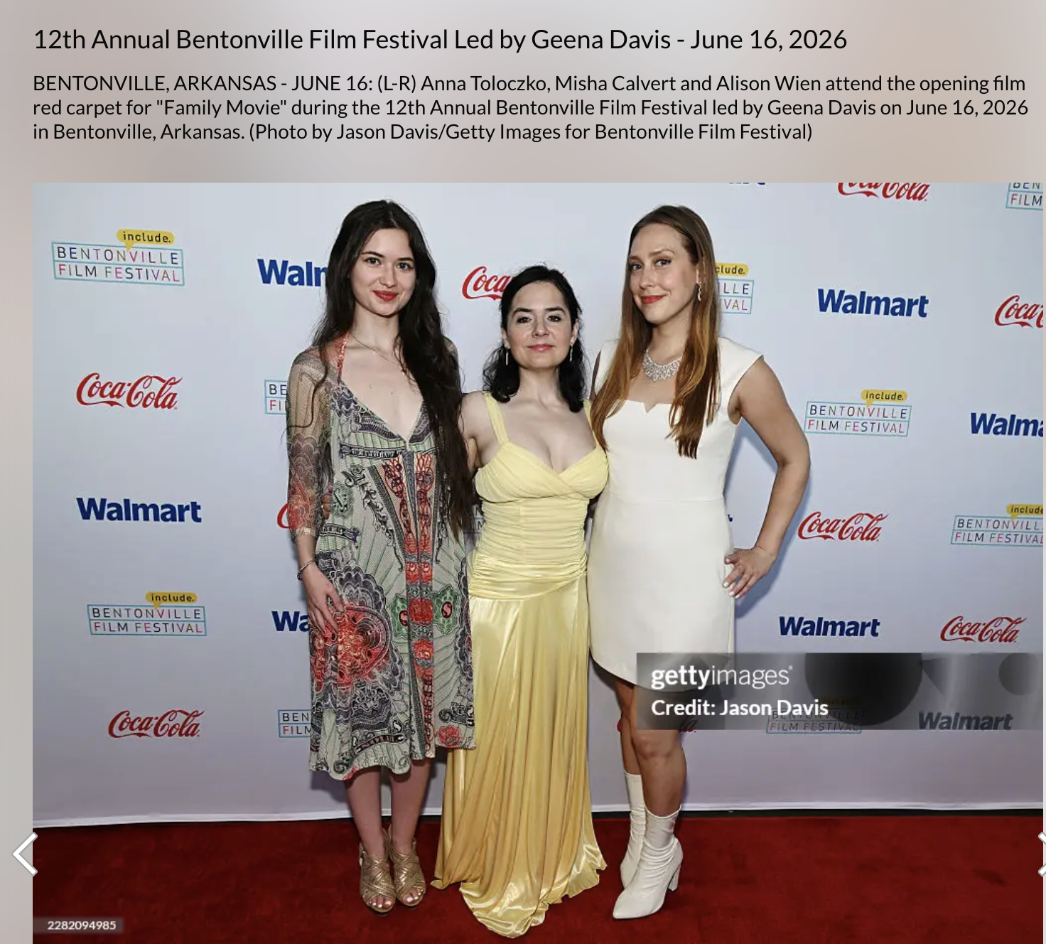 12th Annual Bentonville Film Festival

All rights reserved to Getty Images