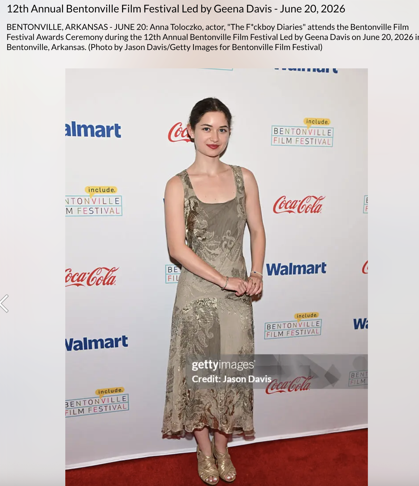 12th Annual Bentonville Film Festival

All rights reserved to Getty Images