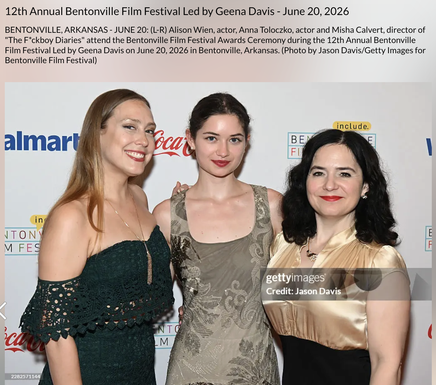 12th Annual Bentonville Film Festival

All rights reserved to Getty Images