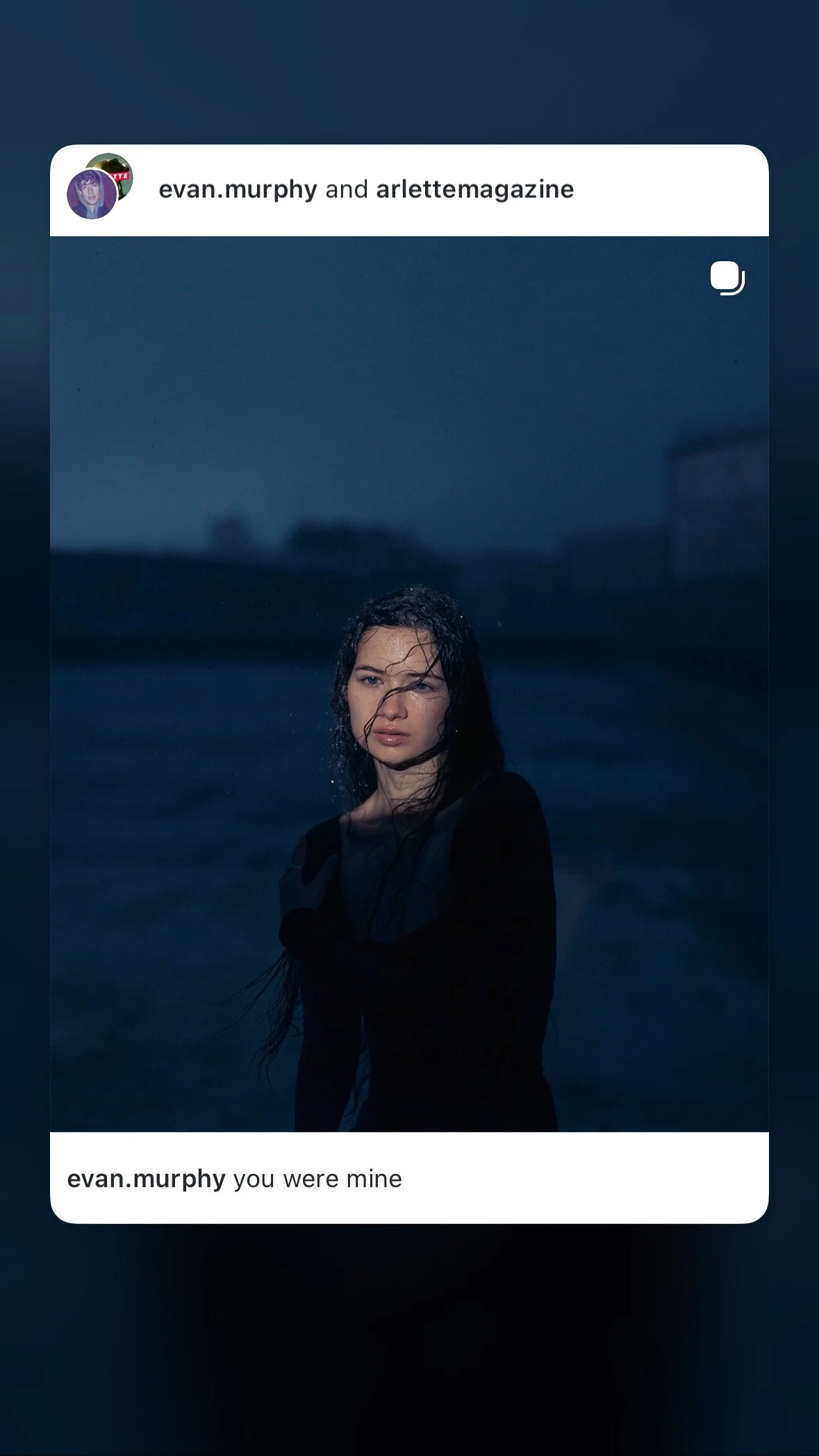 Photoshoot featured on Evan Murphy's Instagram, ARLETTE MAGAZINE, and AUGUSTIN MAGAZINE