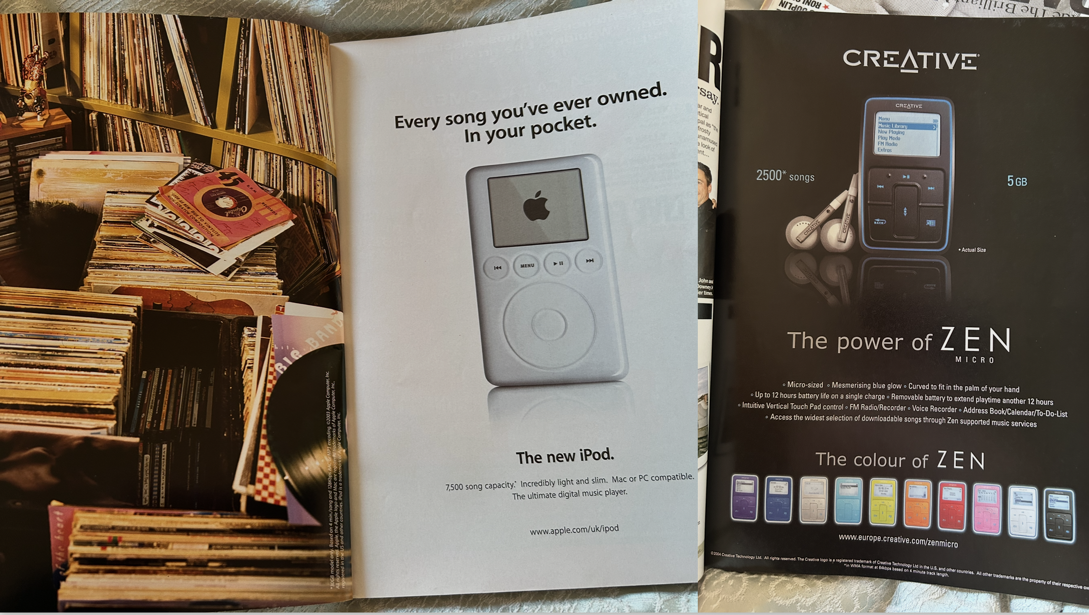 iPod vs Creative Zen player