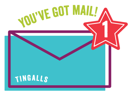 Icon of an envelope for email marketing