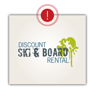 Logo design for discount ski and board rental