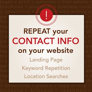 Repeat contact information