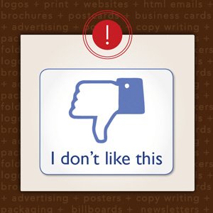 Thumb down facebook icon