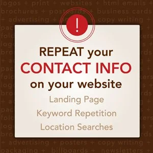 3 Reasons to Repeat Your Contact Information