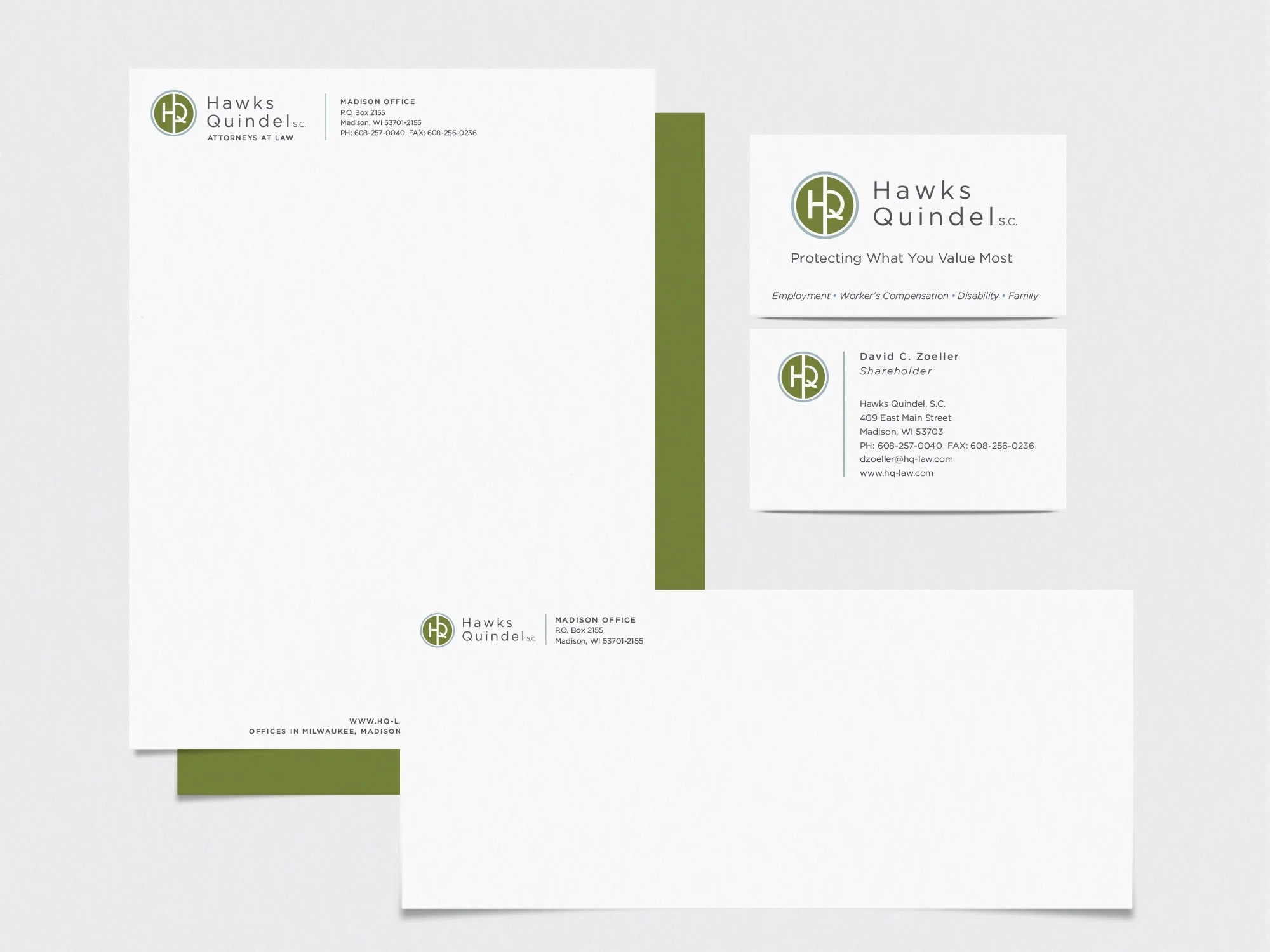 Hawks Quindel S.C. Stationery Suite