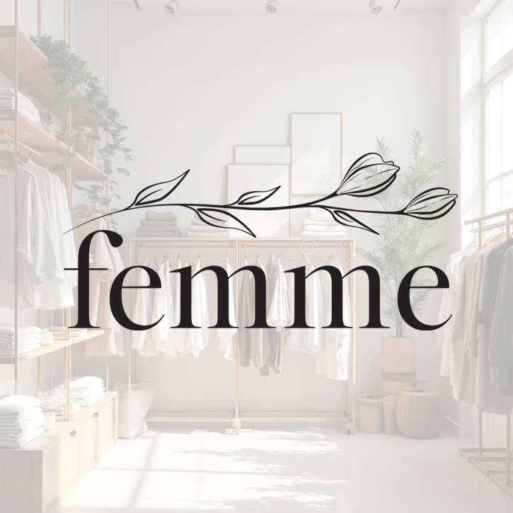 Logo Design for femme women's boutique