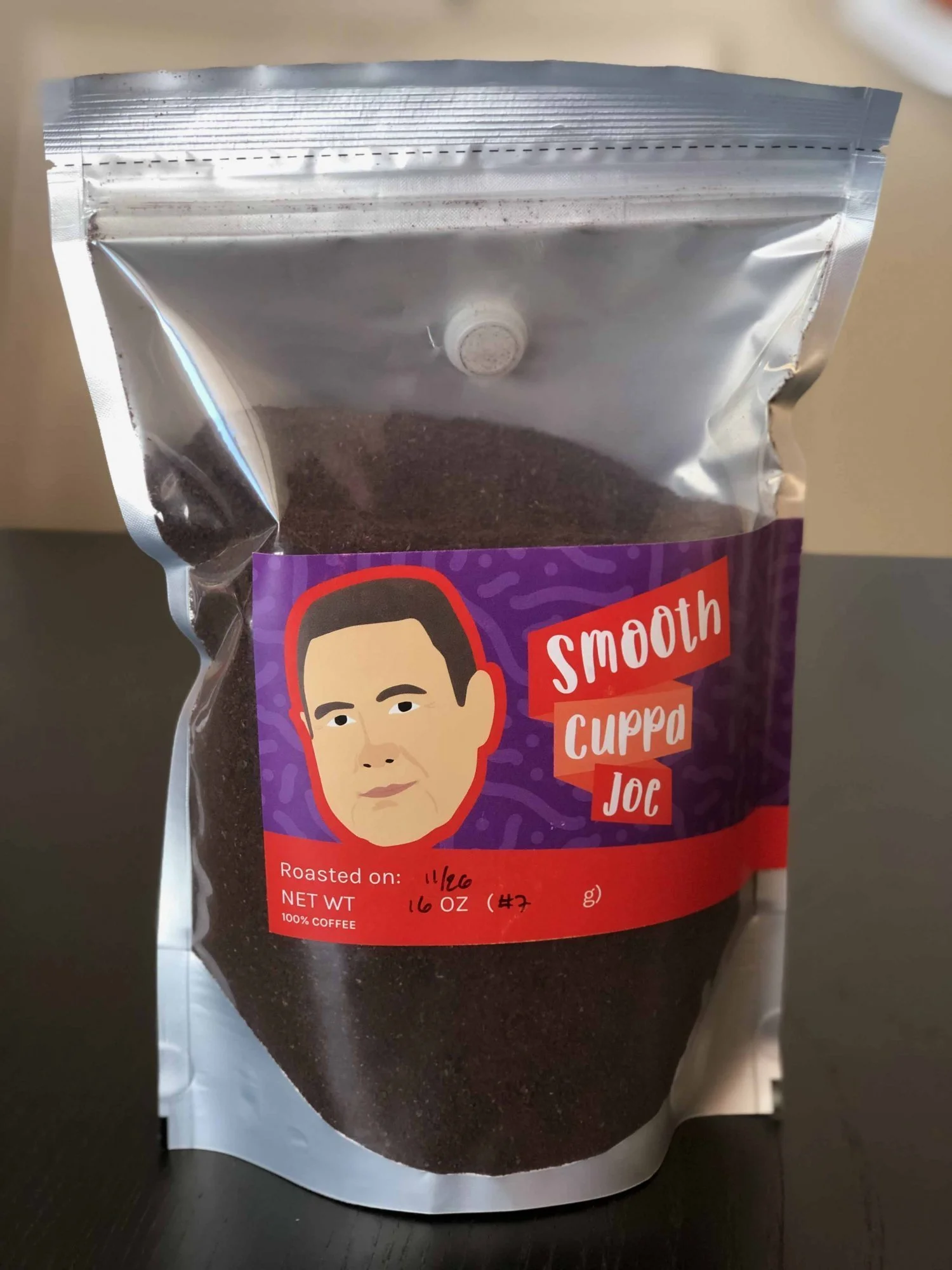 Smooth Cuppa Joe Custom Coffee Label Design