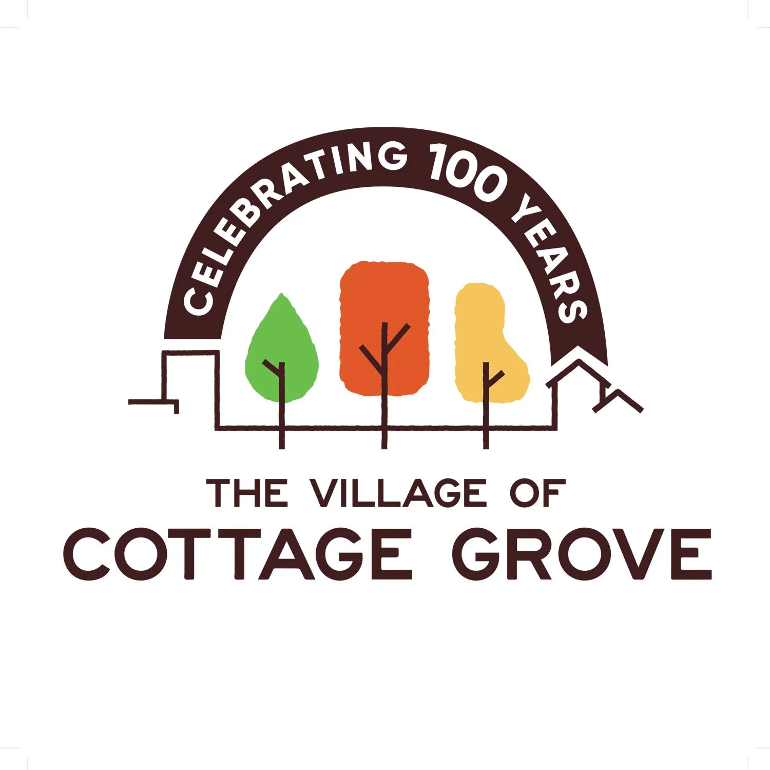 Anniversary logo design for Village of Cottage Grove