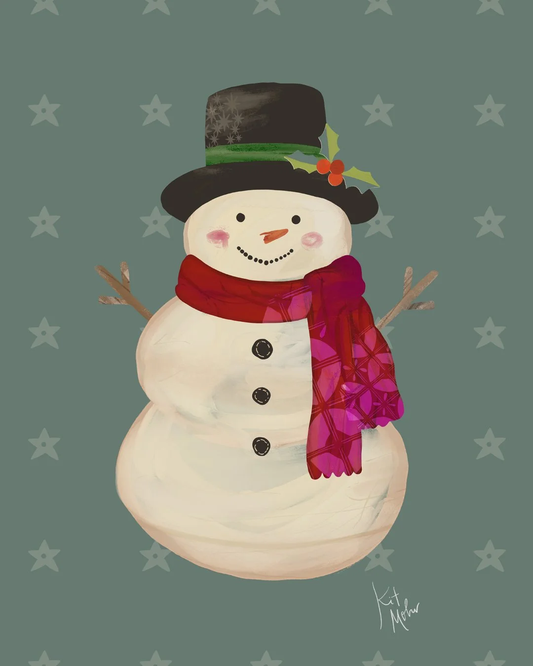 friendly snowman