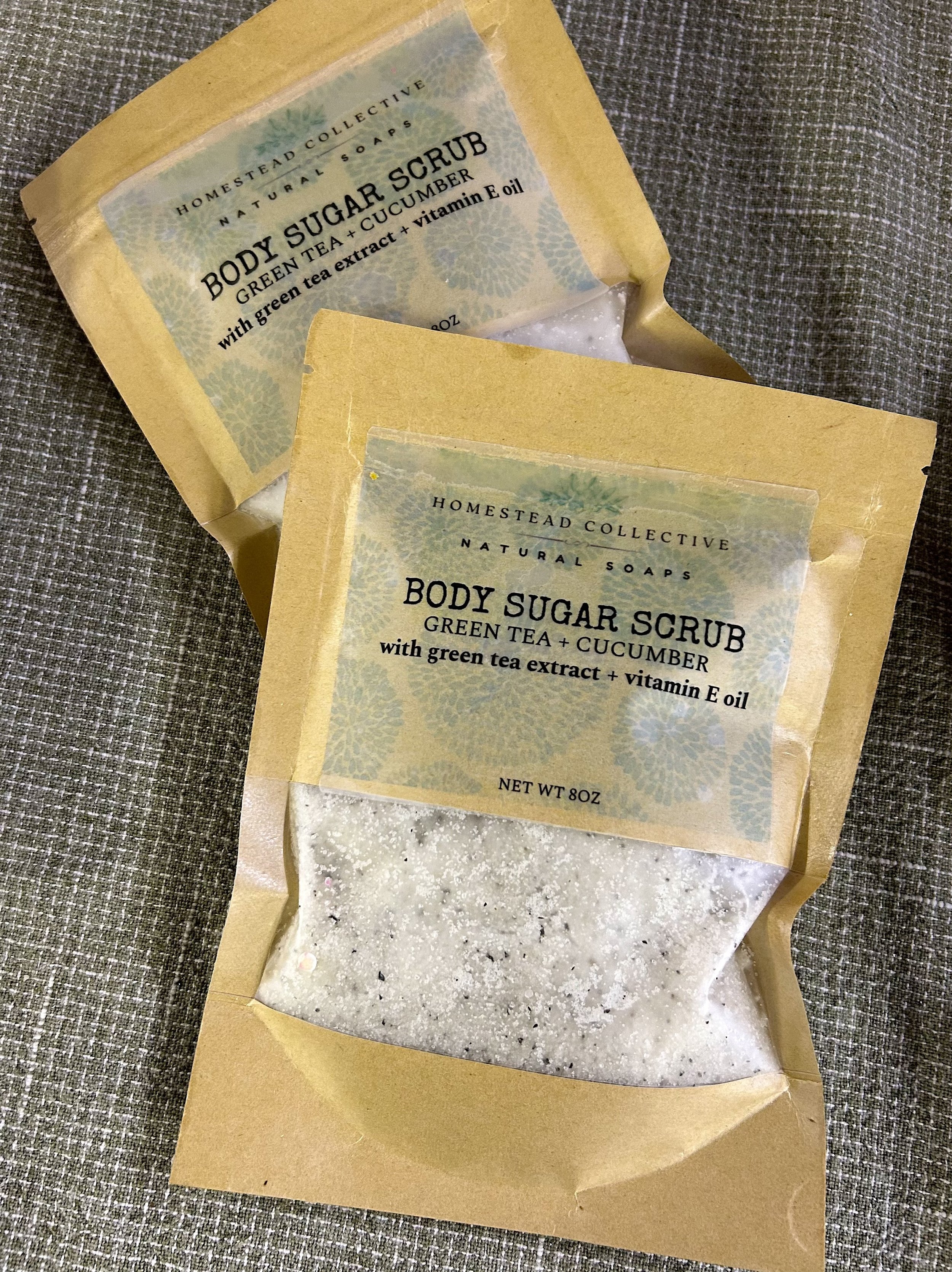 Green Tea + Cucumber Sugar Body Scrub