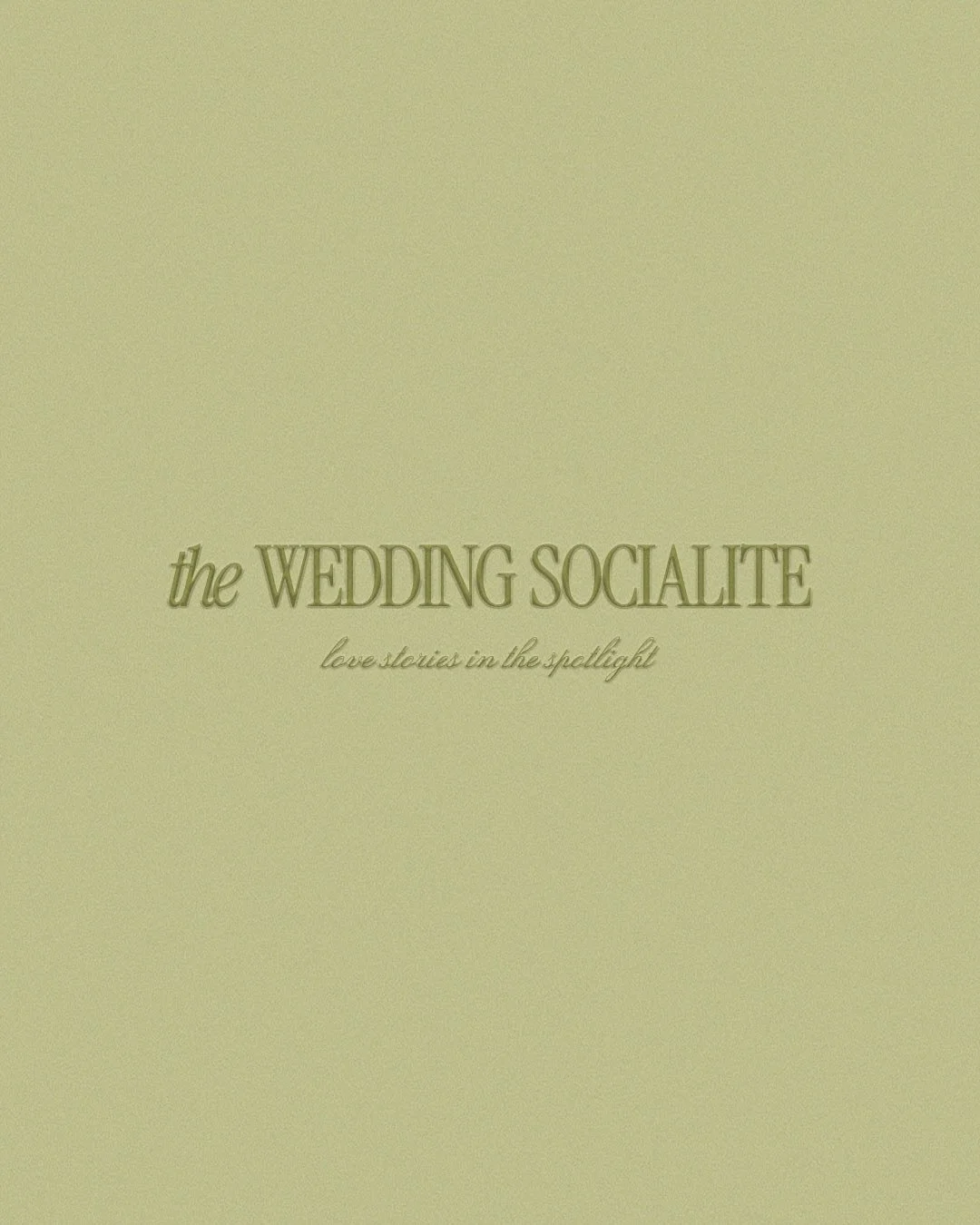 ✨BIG NEWS✨ 

The Wedding Socialite has a fresh new look and a brand new website to match! 💻💍

I&rsquo;ve taken everything I love about storytelling, from my background in TV production to my obsession with editorial beauty and poured it into this r
