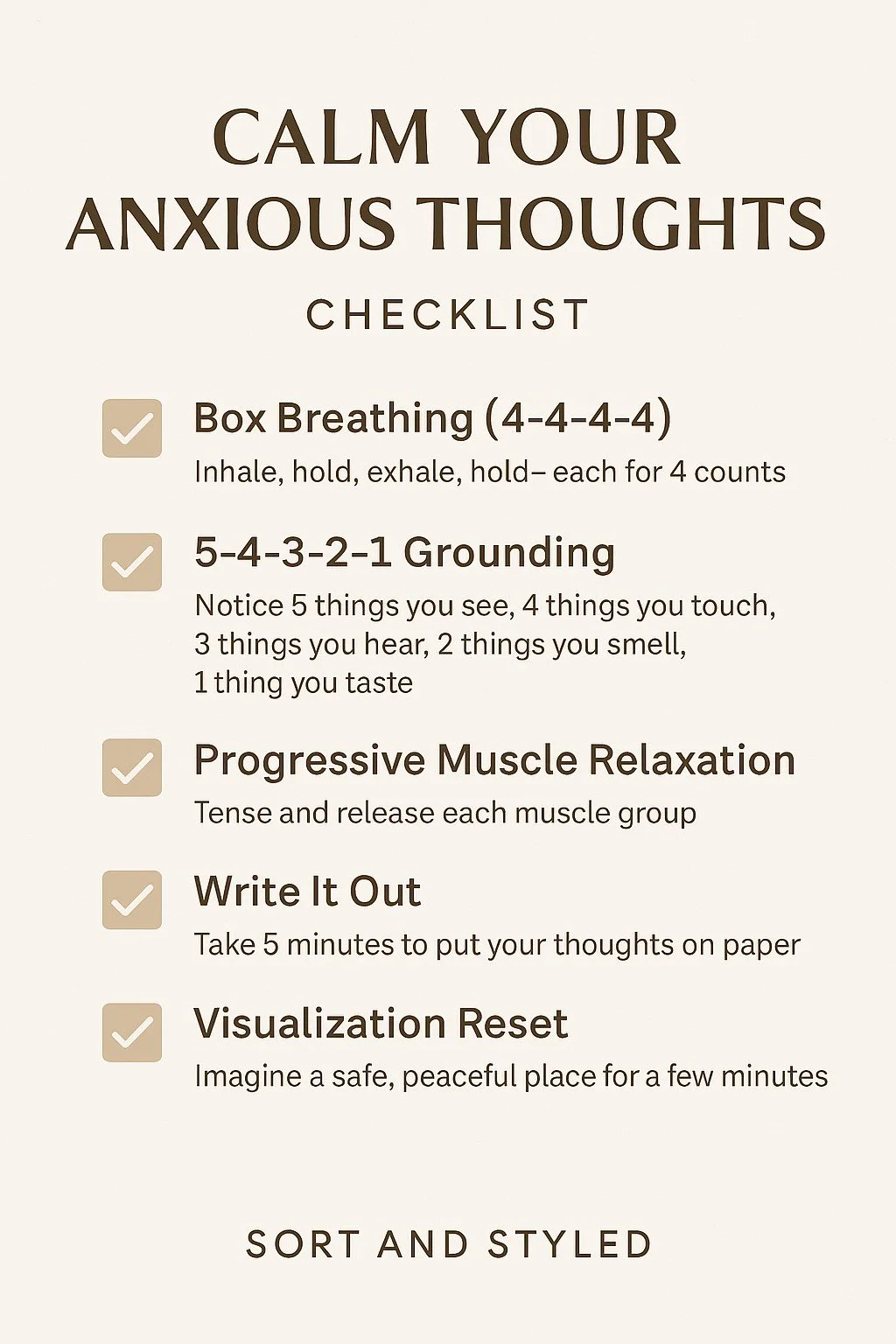 Exercises to Calm Your Anxious Thoughts(Simple Practices You Can Do Anywhere)