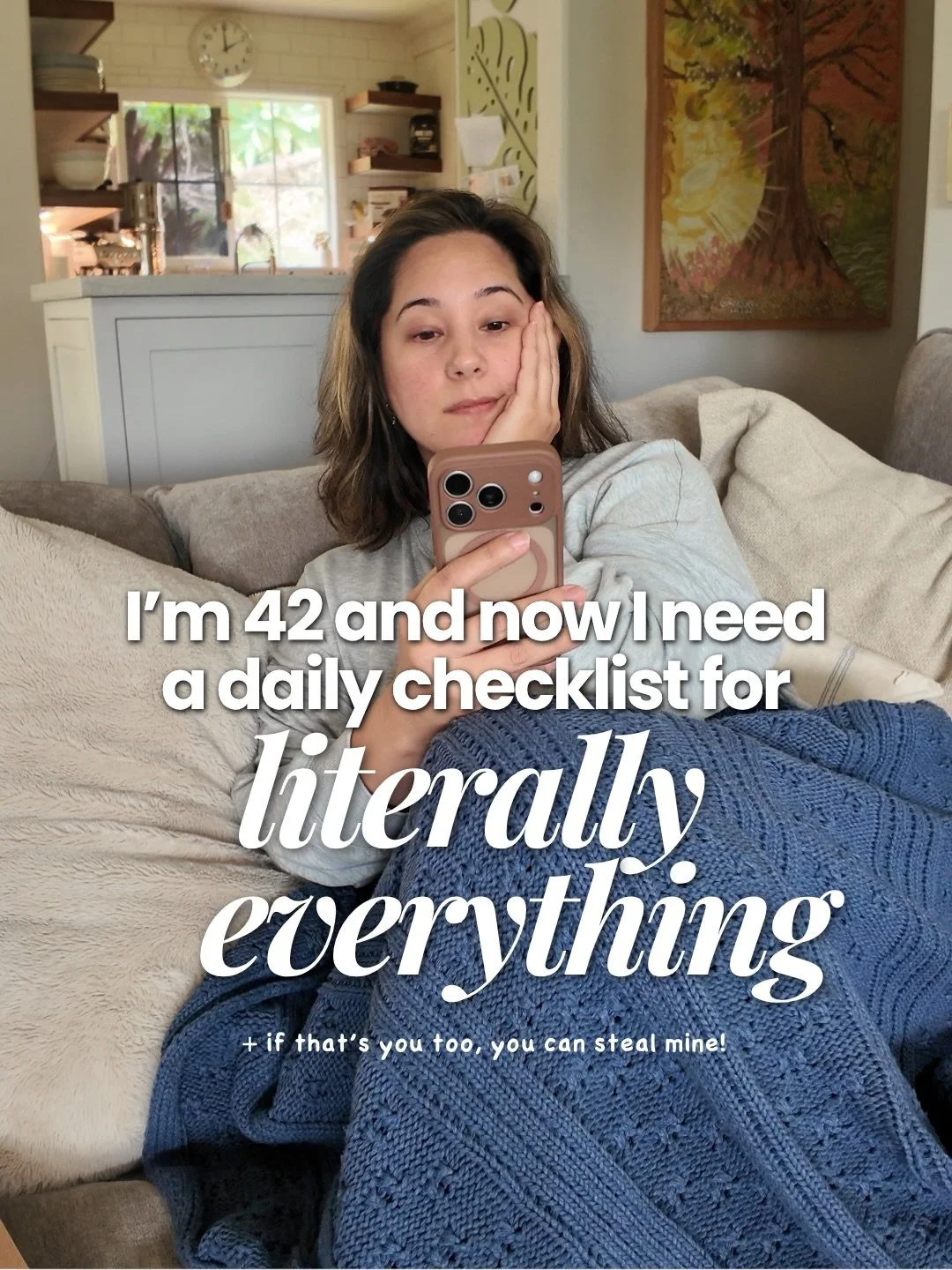 this little system has been helping me soooo much lately! 

I feel like I&rsquo;ve gotten so scatterbrained in the past few years of mostly staying home and not having a set work schedule. 

This daily checklist is just for those things I need to do 