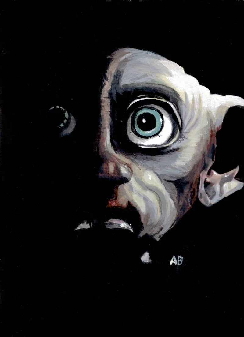 Dobby sketch, acrylic paint, ~2010