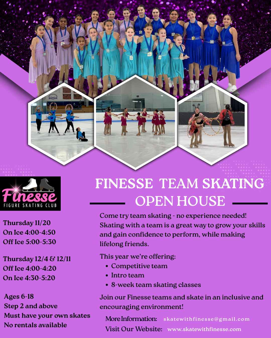 competitive figure skating team skating