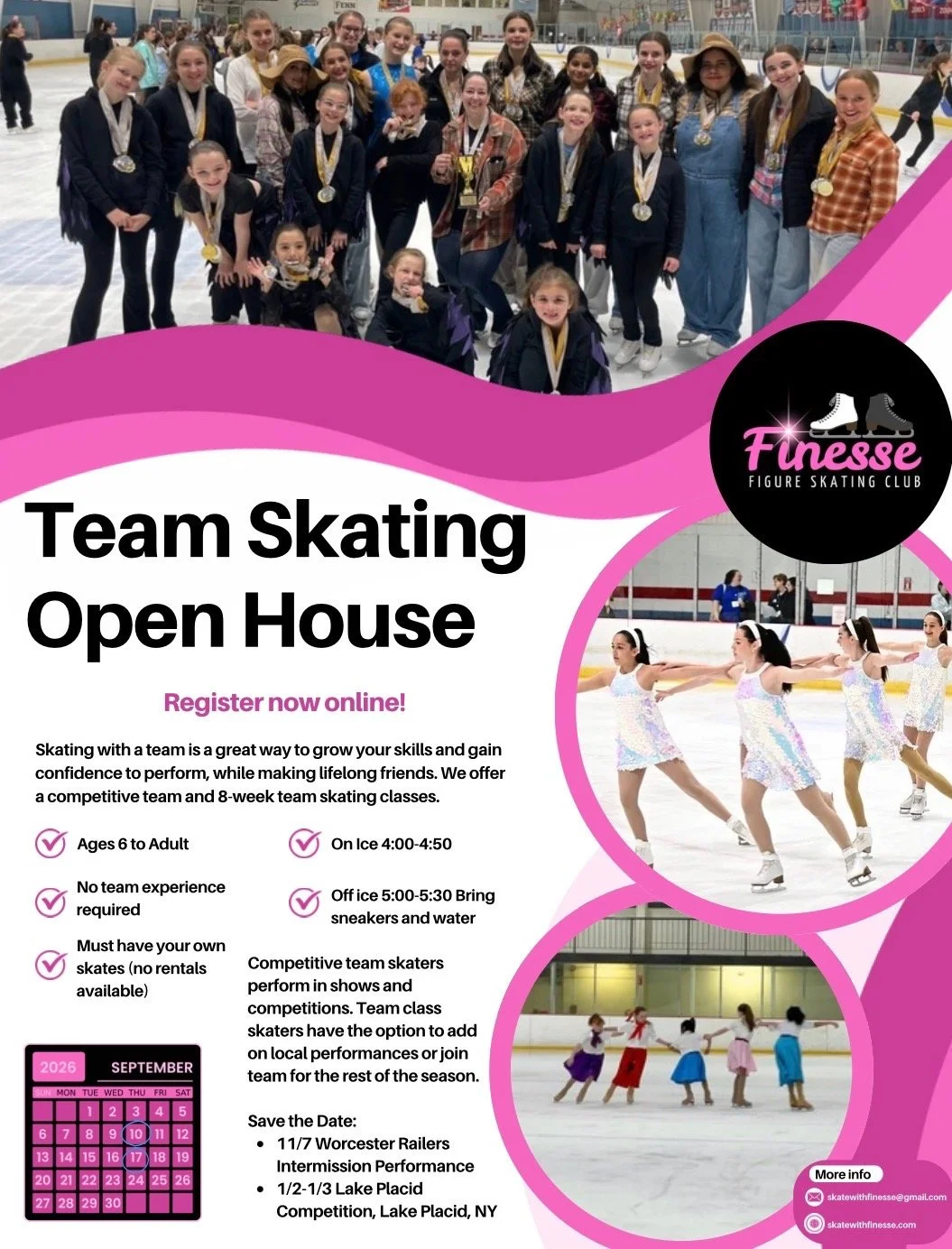 free ice skating event near me MA