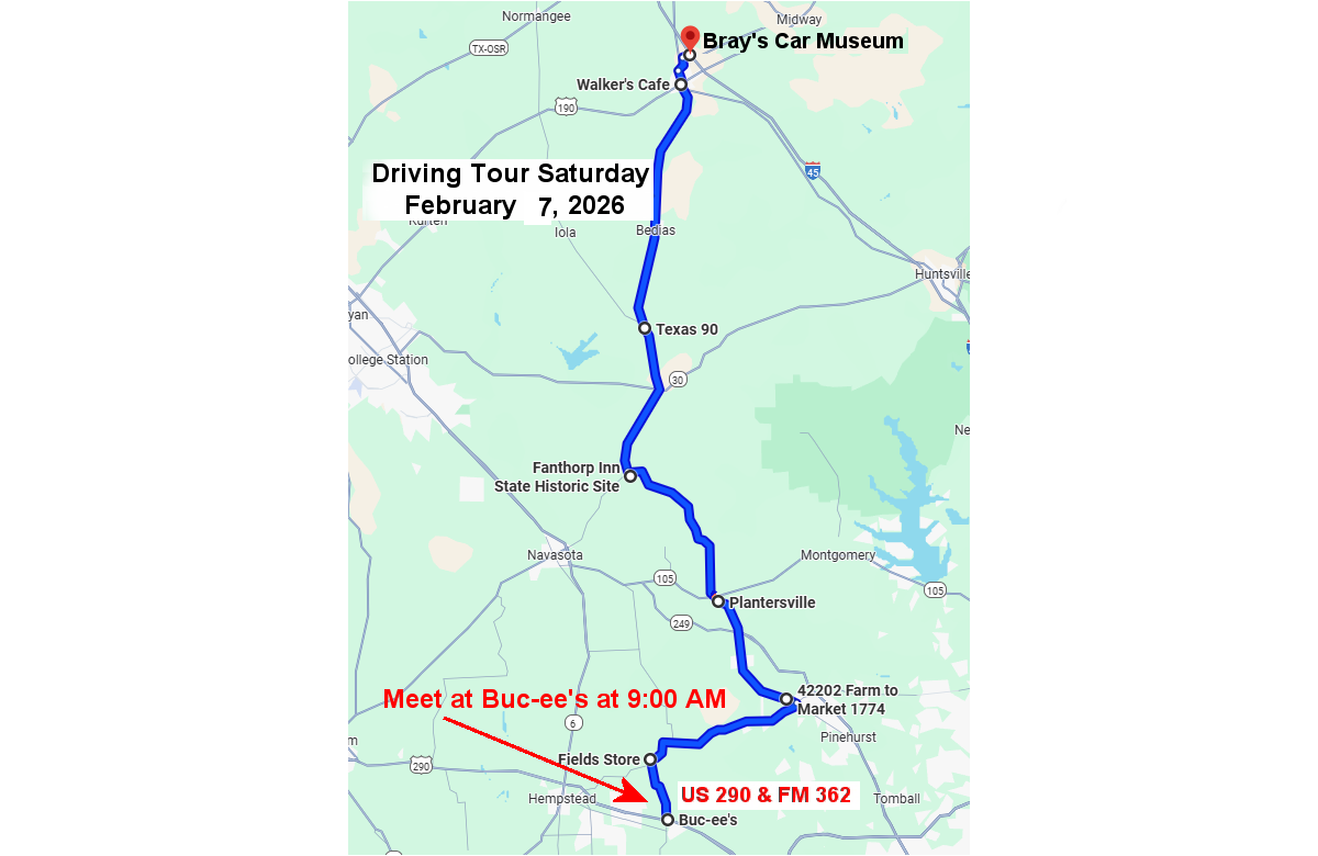 Drive Tour Saturday February 7th