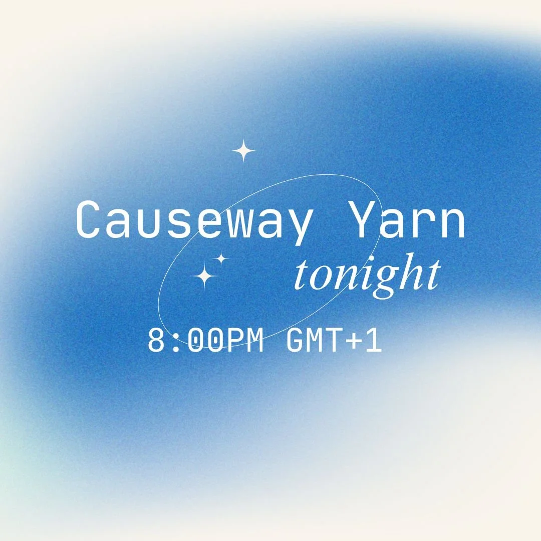 Just a friendly reminder that the shop update will go live tonight, 8:00pm GMT+1 with the Causeway Yarn &amp; the Dorset and Blue Texel Yarn.

Causeway Yarn

309m/100g- woollen spun blend of Oxford Down and Teeswater (one flock)

Dorset and Blue Texe