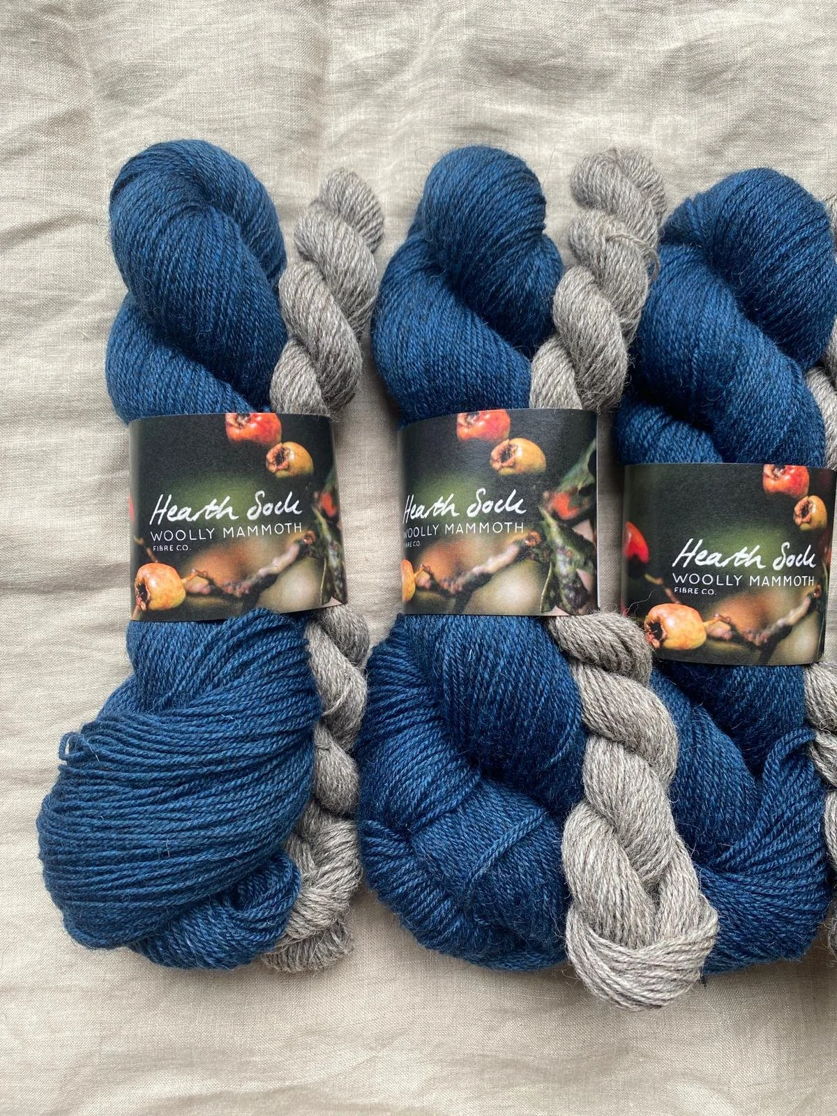 Indigo Hearth Sock Set 120g/396m