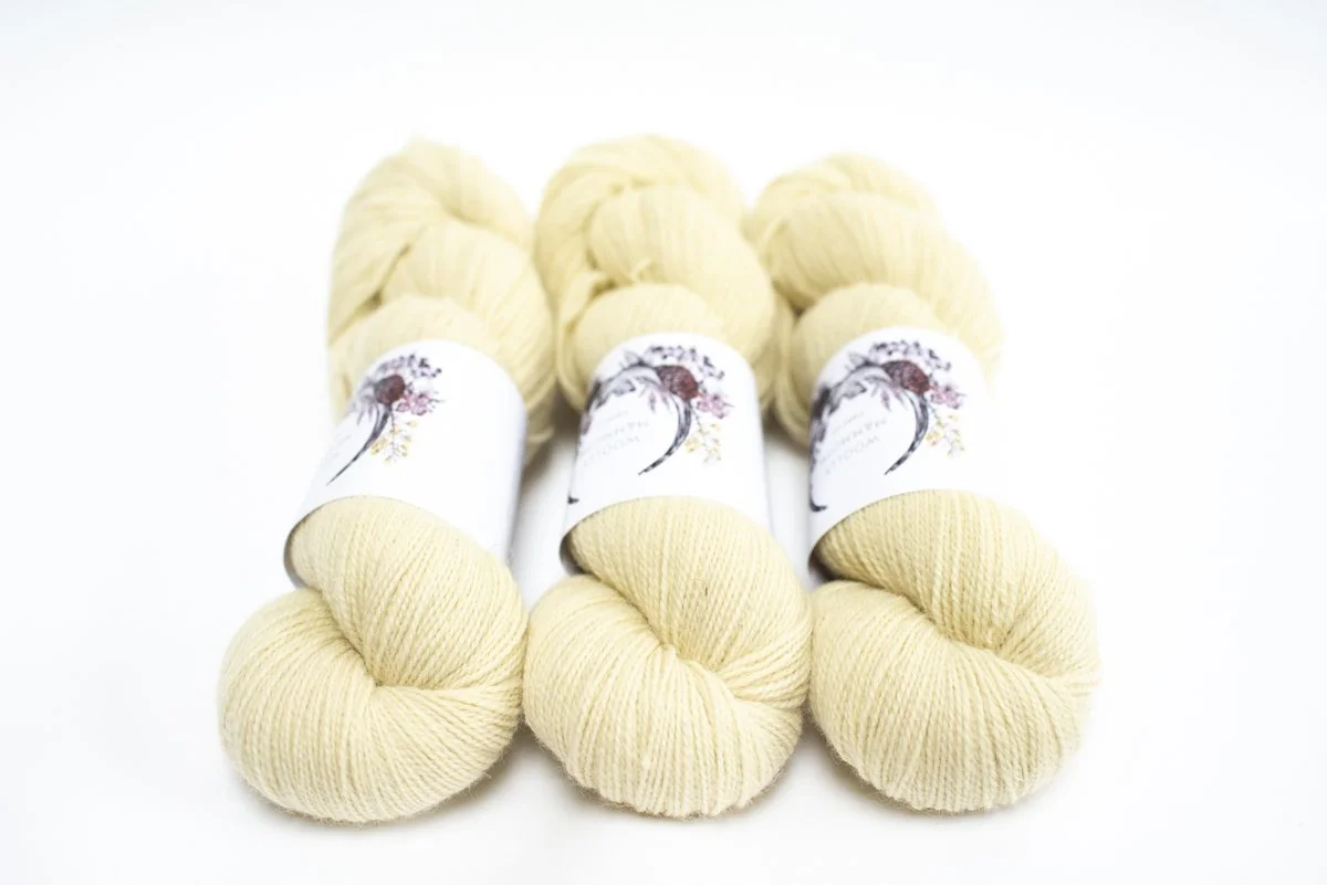 Natural Sock 4ply- Lemon Juice